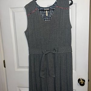 Matilda Jane Slate Kate gray sleeveless dress L